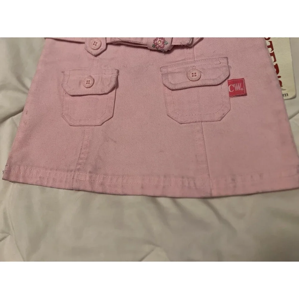 NWT Vintage Carter’s Baby Girl Pink Flower Dress Size 3-6 Months